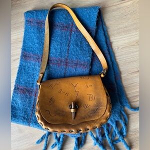 Handcrafted Tan Leather Shoulder Bag